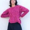 Tach ClothingApril Chunky Crew - Fuschia