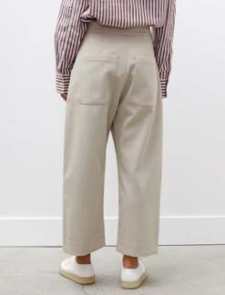 Studio NicholsonTaupo Rounded Leg Pants - Light Bamboo -ULLA JOHNSON Clothing Shop Taupo Rounded Leg Pants Light Bamboo 20231006010558 1