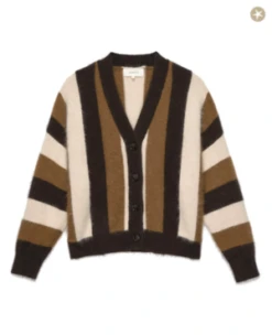 The Great.The Fluffy Slouch Cardigan - Hickory Stripe 12 The Great.The Fluffy Slouch Cardigan - Hickory Stripe -ULLA JOHNSON Clothing Shop The Great The Fluffy Slouch Cardigan Hickory Stripe 20230914024213 2