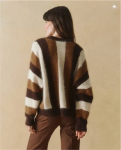 The Great.The Fluffy Slouch Cardigan - Hickory Stripe 13 The Great.The Fluffy Slouch Cardigan - Hickory Stripe -ULLA JOHNSON Clothing Shop The Great The Fluffy Slouch Cardigan Hickory Stripe 20230914024214