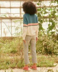 The Great.The Henley Pullover - Sea Blue Stripe -ULLA JOHNSON Clothing Shop The Henley Pullover 20230320210256 2