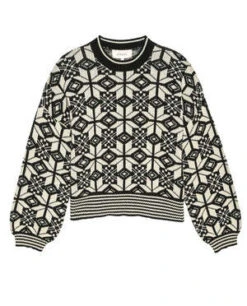 The Great.The Snowflake Pullover - Licorice -ULLA JOHNSON Clothing Shop The Snowflake Pullover Licorice 20231030230253
