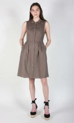 Birds Of North AmericaTree Mouse Dress - Shale 9 Birds Of North AmericaTree Mouse Dress - Shale -ULLA JOHNSON Clothing Shop Tree Mouse Dress Shale 20230713011655 1