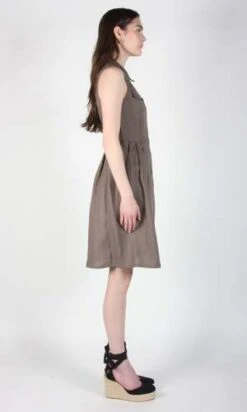 Birds Of North AmericaTree Mouse Dress - Shale 10 Birds Of North AmericaTree Mouse Dress - Shale -ULLA JOHNSON Clothing Shop Tree Mouse Dress Shale 20230713011655 2