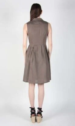 Birds Of North AmericaTree Mouse Dress - Shale 11 Birds Of North AmericaTree Mouse Dress - Shale -ULLA JOHNSON Clothing Shop Tree Mouse Dress Shale 20230713011655 3