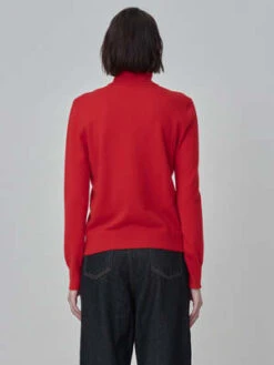 PureCashmere NYCTurtleneck Sweater - Red -ULLA JOHNSON Clothing Shop Turtleneck Sweater Red 20230925214230