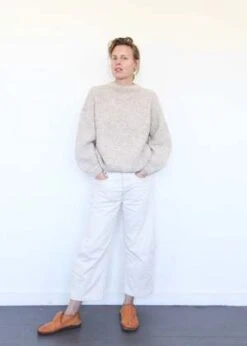 Micaela GregTwist Sweater - Oatmeal -ULLA JOHNSON Clothing Shop Twist Sweater Oatmeal 20231026143111 1