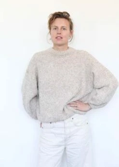 Micaela GregTwist Sweater - Oatmeal -ULLA JOHNSON Clothing Shop Twist Sweater Oatmeal 20231026143111 2