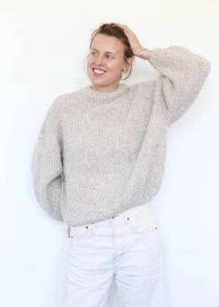 Micaela GregTwist Sweater - Oatmeal -ULLA JOHNSON Clothing Shop Twist Sweater Oatmeal 20231026143111 3