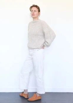 Micaela GregTwist Sweater - Oatmeal -ULLA JOHNSON Clothing Shop Twist Sweater Oatmeal 20231026143112 2