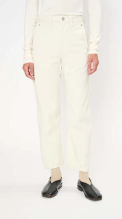 LemaireTwisted Pants - Clay White -ULLA JOHNSON Clothing Shop Twisted Pants in Clay White 20230913012401 2