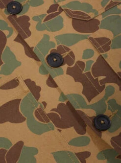 Universal WorksUNIVERSAL WORKS Cabin Jacket - Sand UW Cotton Camo -ULLA JOHNSON Clothing Shop UNIVERSAL WORKS Cabin Jacket In Sand UW Cotton Camo 20220324185859