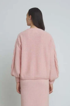 ELEVEN SIXVaida Sweater - Pastel Pink -ULLA JOHNSON Clothing Shop VAIDA SWEATER PASTEL PINK 20231027192911 1