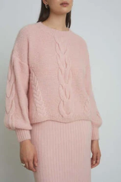 ELEVEN SIXVaida Sweater - Pastel Pink -ULLA JOHNSON Clothing Shop VAIDA SWEATER PASTEL PINK 20231027192911 2