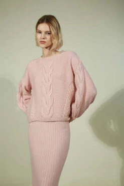 ELEVEN SIXVaida Sweater - Pastel Pink -ULLA JOHNSON Clothing Shop VAIDA SWEATER PASTEL PINK 20231027192912