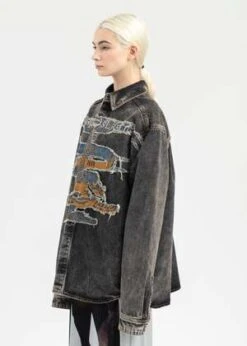 Y/projectYprojectVINTAGE PARIS BEST PATCH DENIM SHIRT - BLACK 10 Y/projectYprojectVINTAGE PARIS BEST PATCH DENIM SHIRT - BLACK -ULLA JOHNSON Clothing Shop VINTAGE BLACK PARIS BEST PATCH DENIM SHIRT 20231024100718 1
