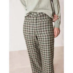 Indi & ColdVichy Check Trousers - Lichen 7 Indi & ColdVichy Check Trousers - Lichen -ULLA JOHNSON Clothing Shop Vichy Check Trousers 20230923194221 2