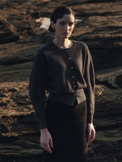 PureCashmere NYCVolume Sleeve Cardigan - Graphite 17 PureCashmere NYCVolume Sleeve Cardigan - Graphite -ULLA JOHNSON Clothing Shop Volume Sleeve Cardigan Graphite 20230925214342