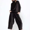 Black CraneWide Pants - Sumi Black -ULLA JOHNSON Clothing Shop Wide Pants Sumi Black 20231005203211