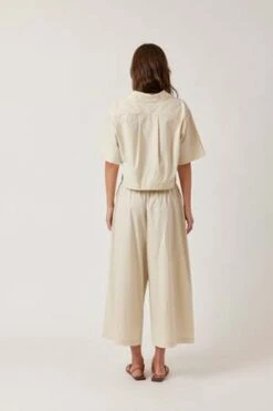 A MenteCropped Cotton Pants - Beige -ULLA JOHNSON Clothing Shop amente Cropped Cotton Pants Beige 20230728194349