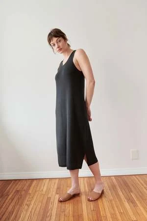 Wol HideLace Tank Dress - Washed Black 4 Wol HideLace Tank Dress - Washed Black - Image 2