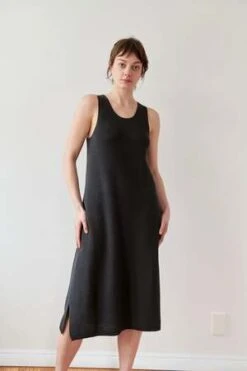 Wol HideLace Tank Dress - Washed Black