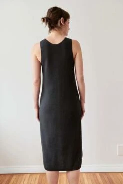 Wol HideLace Tank Dress - Washed Black 7 Wol HideLace Tank Dress - Washed Black -ULLA JOHNSON Clothing Shop lace tank dress in washed black 20230927060509